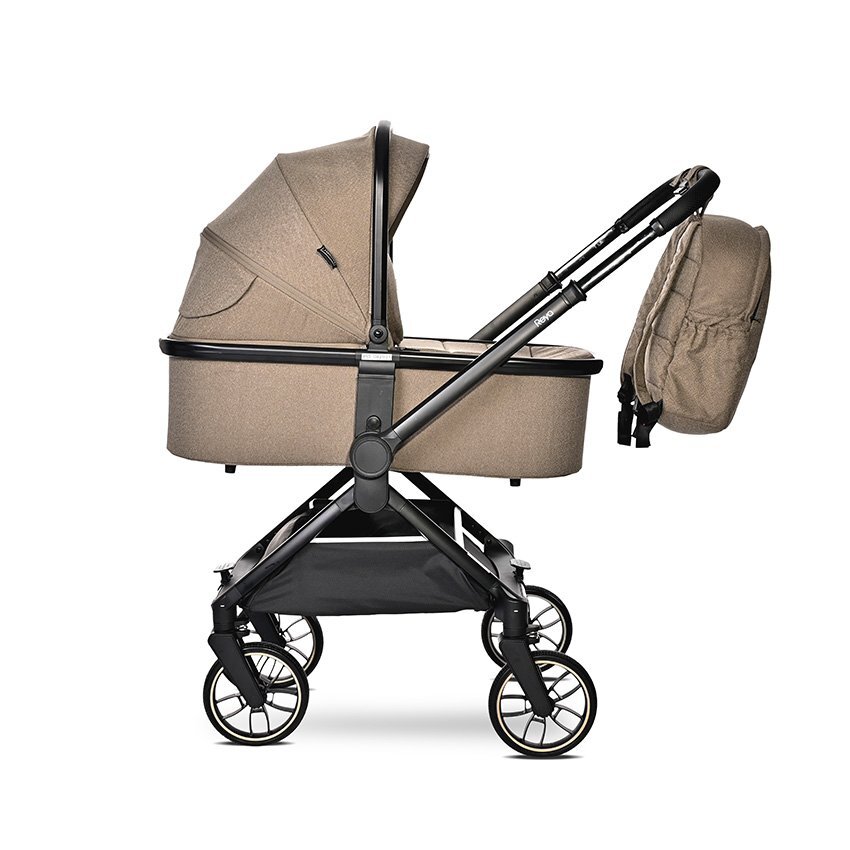 LORELLI Carucior 3 in 1 pentru copii Reya Maro cu maner reversibil cadru din aluminiu suspensii maner pentru transport greutate admisa 22 kg
