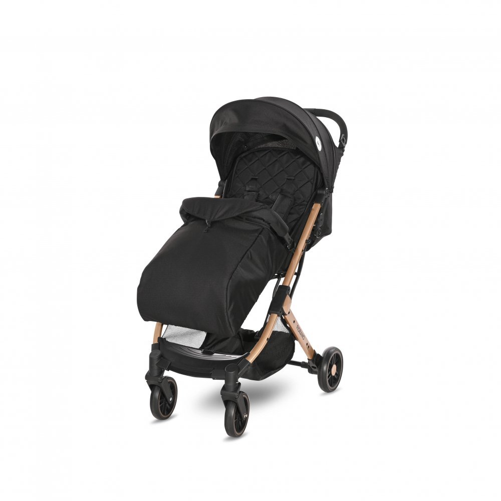 LORELLI Carucior Fiorano cu husa de picioare inclusa si maner de transport tip troller Black