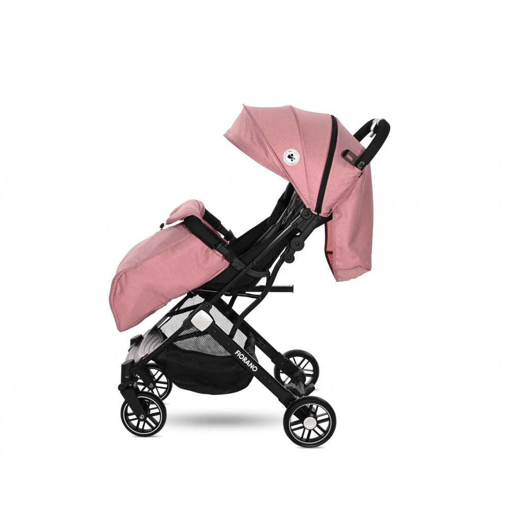 LORELLI Carucior Fiorano cu husa de picioare inclusa si maner de transport tip troller Rose Quartz