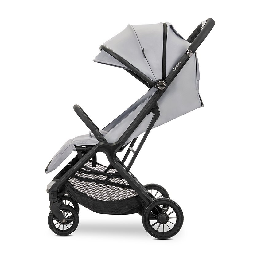 LORELLI Carucior pentru copii Calista Grey pliere automata cadru din aluminiu spatar reglabil 3 pozitii copertina extensibila 0-48 luni pana la 22 kg