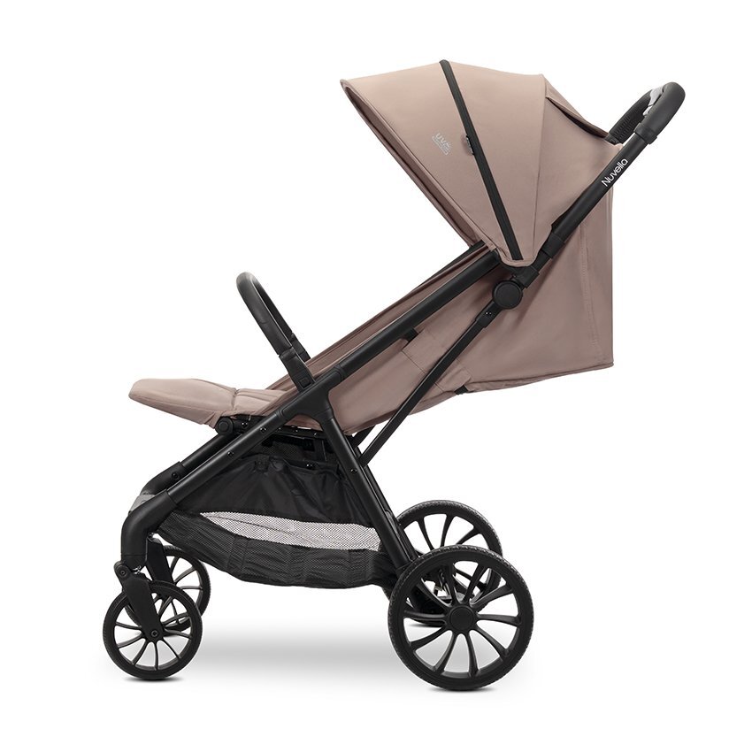 LORELLI Carucior pentru copii Nuvella Beige pliere cu o mana spatar reglabil copertina extensibila 0-48 luni pana la 22 kg
