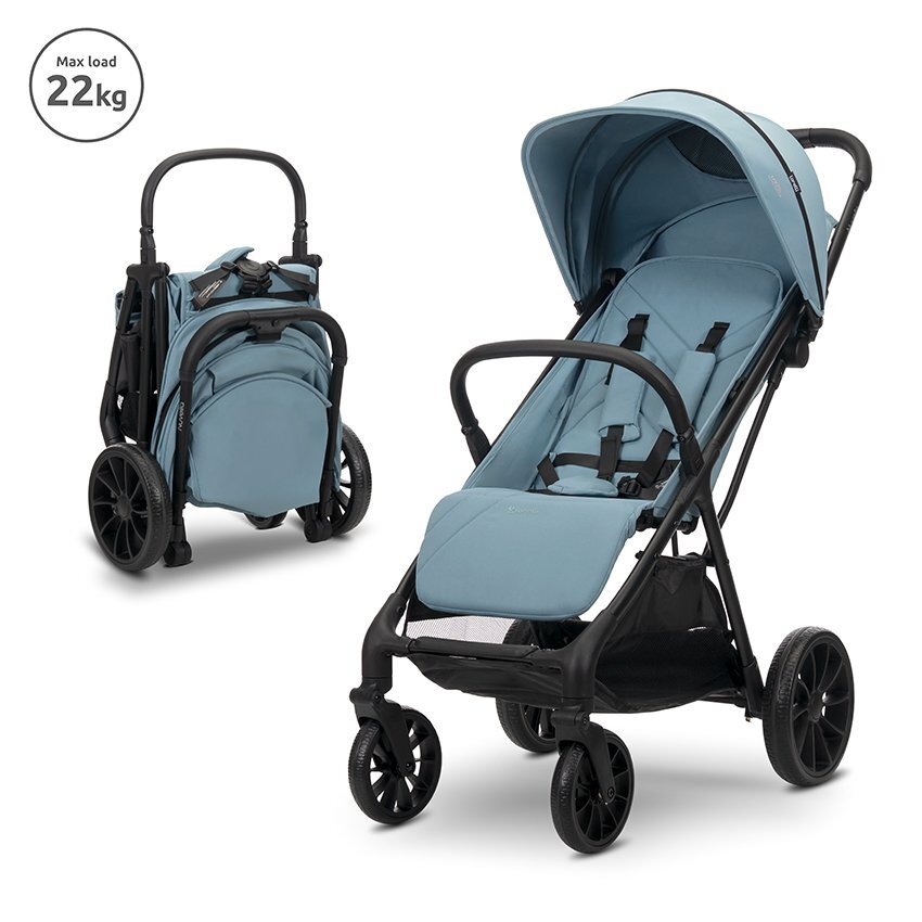 LORELLI Carucior pentru copii Nuvella Blue pliere cu o mana spatar reglabil copertina extensibila 0-48 luni pana la 22 kg