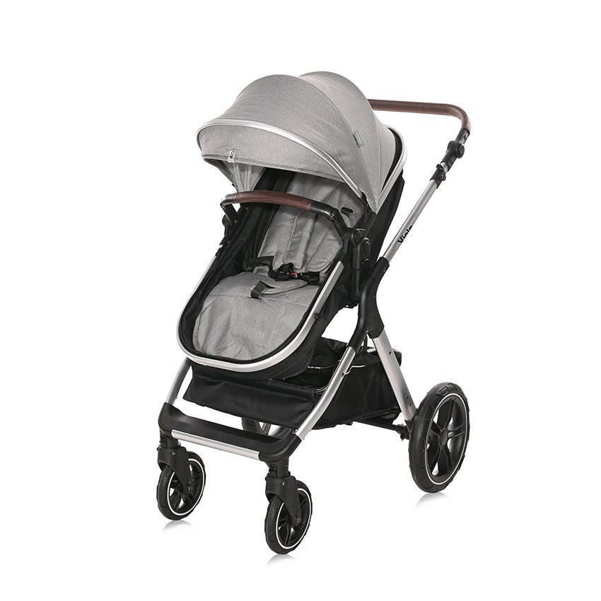 LORELLI Carucior pentru copii Viola Opaline Grey transformabil cu suspensii cadru din aluminiu parte sport reversibila bara frontala detasabila multiple accesorii greutate admisa 22 kg