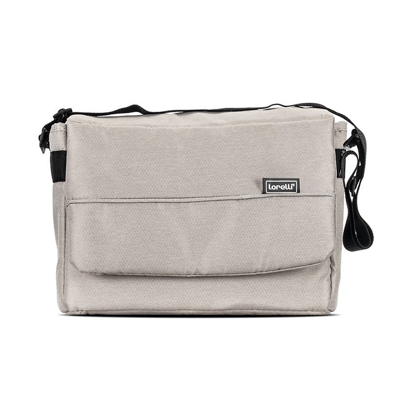 LORELLI Carucior pentru gemeni Twin Beige reglabil individual geanta pentru mama si huse pentru picioare