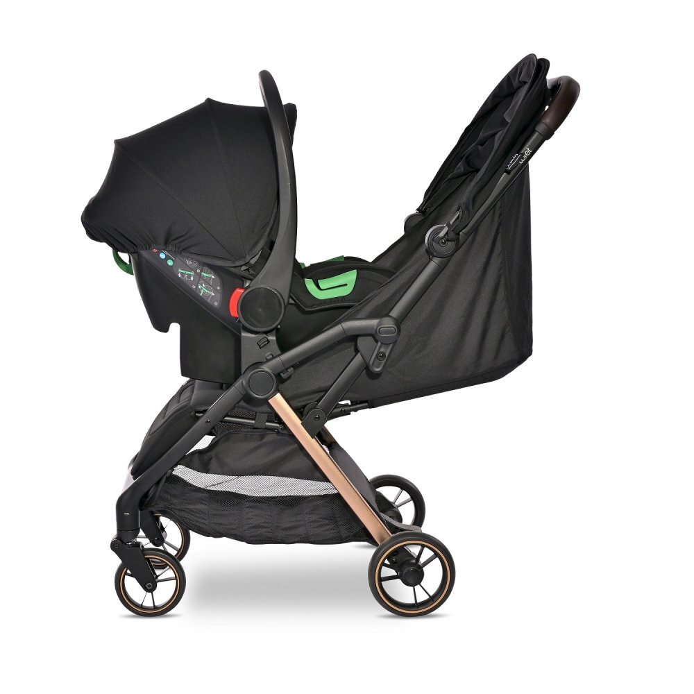 LORELLI Carucior pentru nou-nascut autofold Loret ultra-light pana la 22 kg Black Jasper