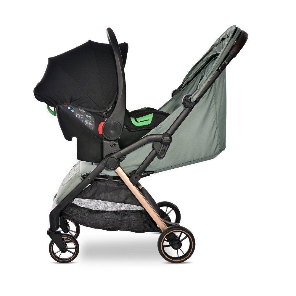 LORELLI Carucior pentru nou-nascut autofold Loret ultra-light pana la 22 kg Green