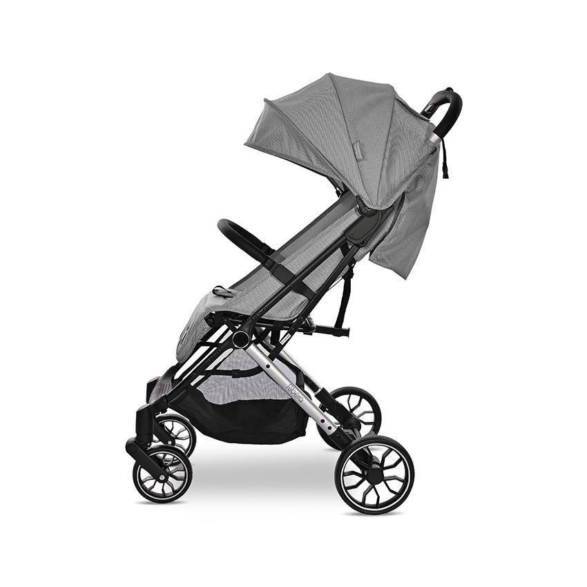 LORELLI Carucior pentru nou-nascut Ribera tip troler dimensiuni compatibile avion Grey Icy