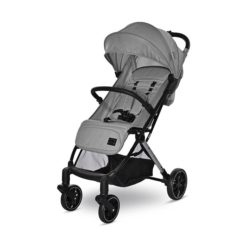 LORELLI Carucior pentru nou-nascut Ribera tip troler dimensiuni compatibile avion Grey Icy