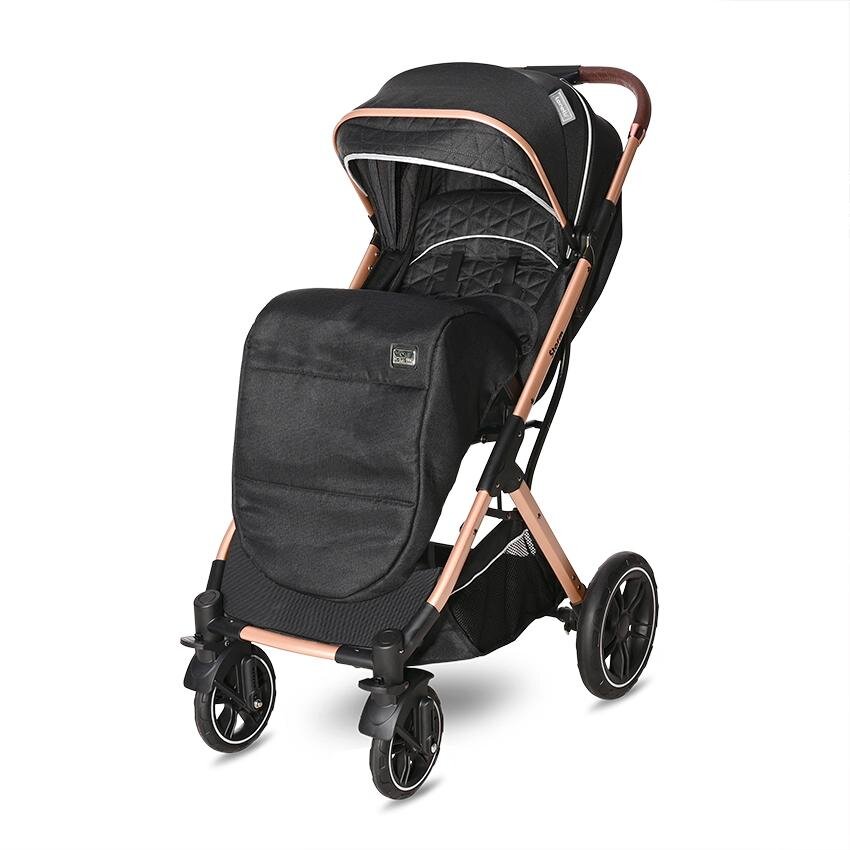 LORELLI Carucior pentru nou-nascut Storm pana la 22 kg cadru aluminiu Luxe Black