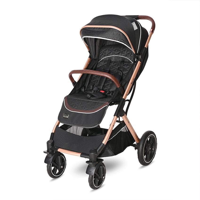 LORELLI Carucior pentru nou-nascut Storm pana la 22 kg cadru aluminiu Luxe Black