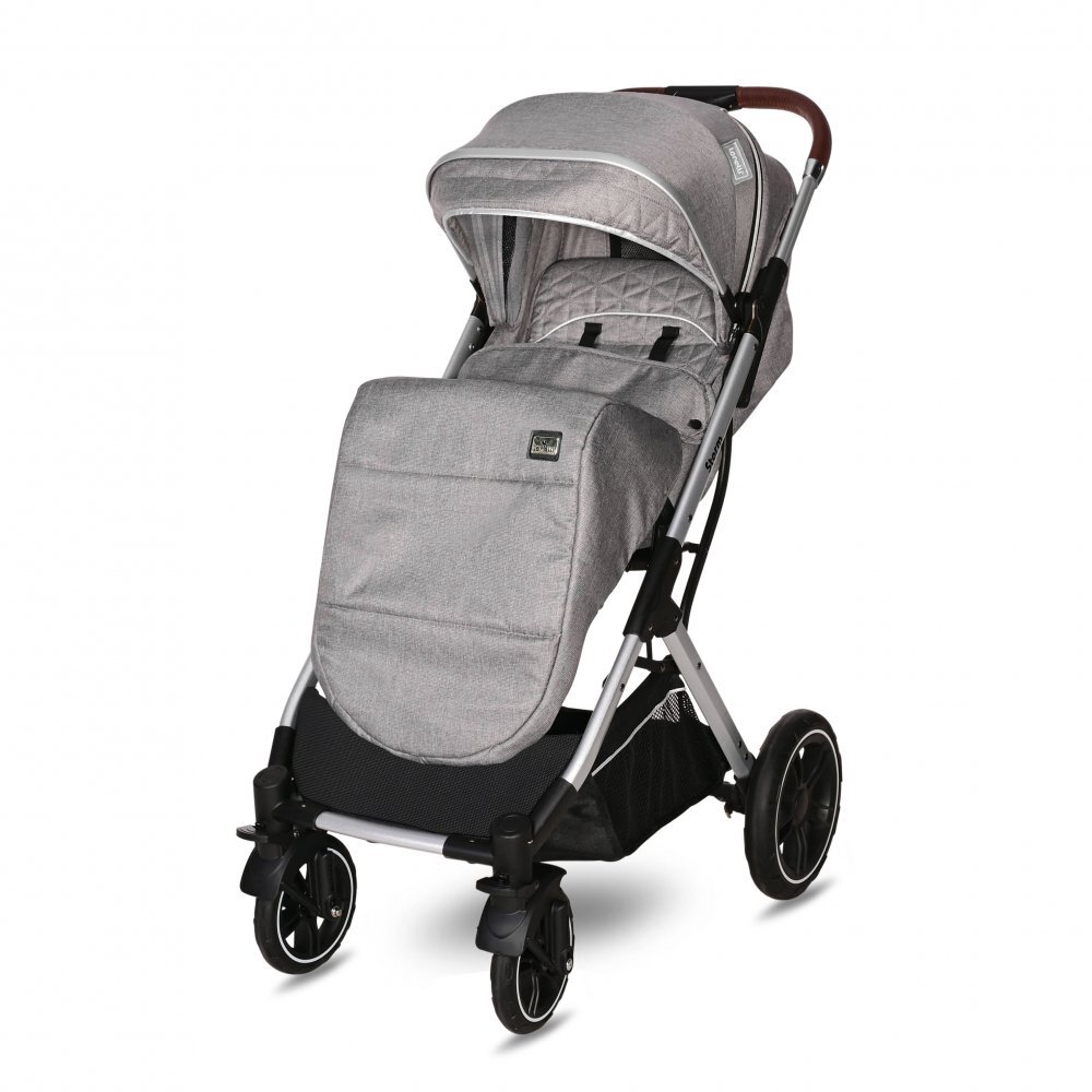 LORELLI Carucior pentru nou-nascut Storm pana la 22 kg cadru aluminiu Opaline Grey