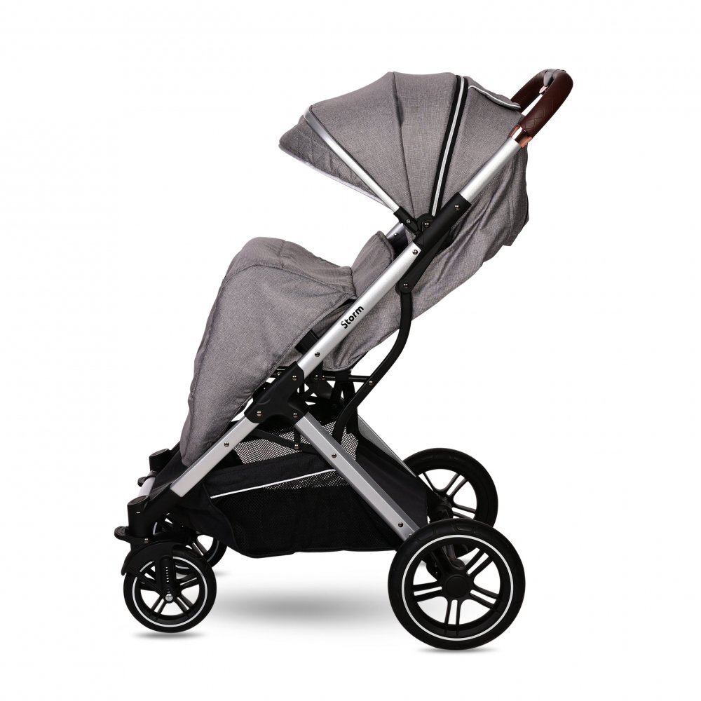 LORELLI Carucior pentru nou-nascut Storm pana la 22 kg cadru aluminiu Opaline Grey