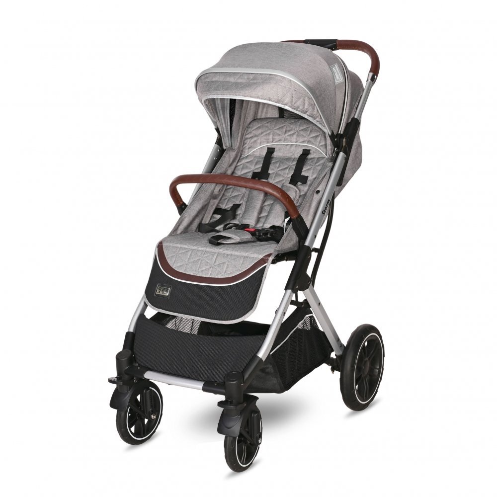LORELLI Carucior pentru nou-nascut Storm pana la 22 kg cadru aluminiu Opaline Grey