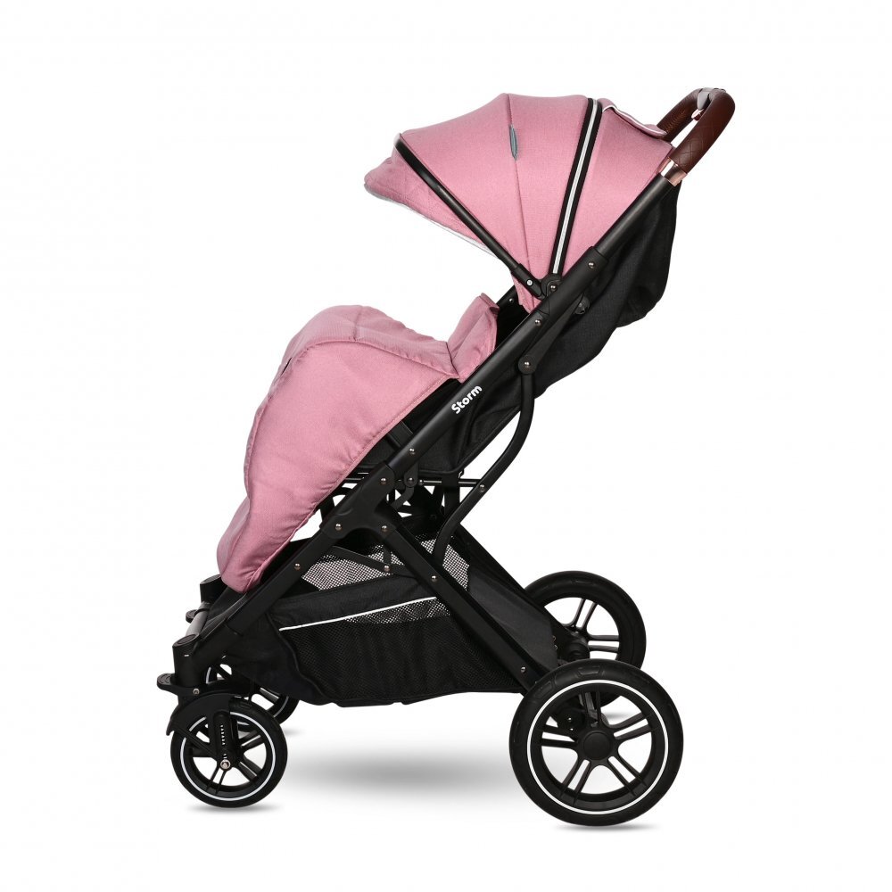 LORELLI Carucior pentru nou-nascut Storm pana la 22 kg cadru aluminiu Rose Quartz