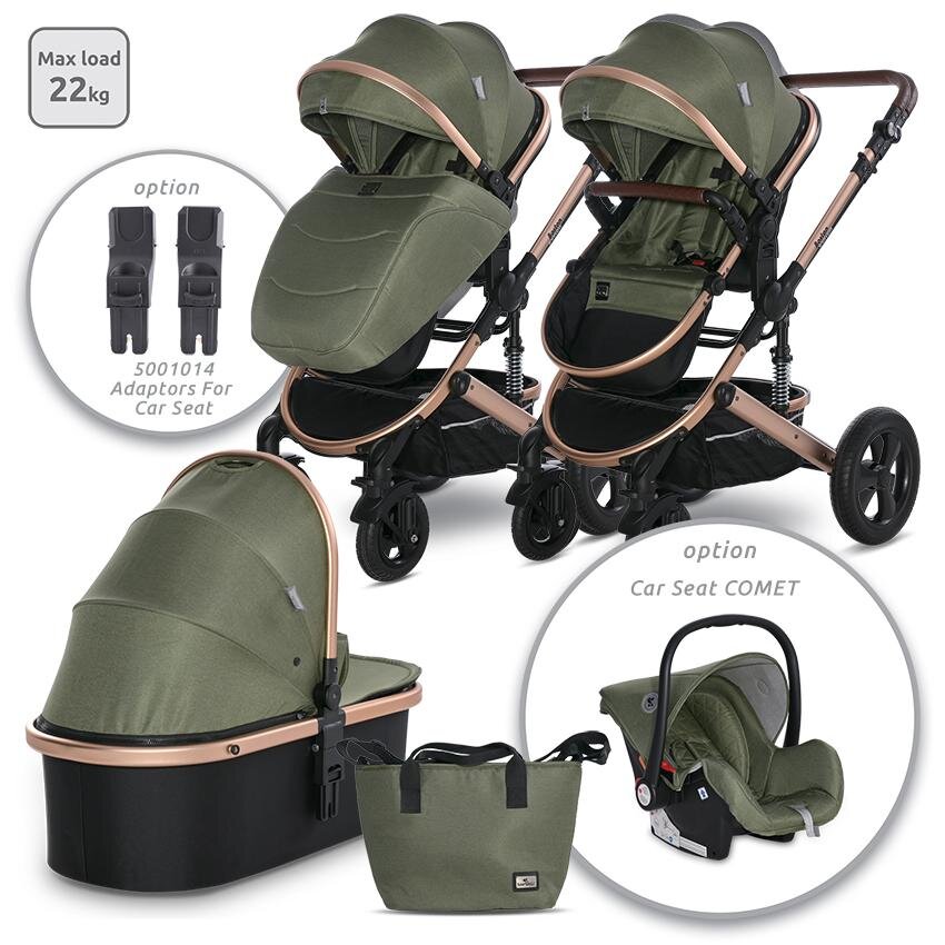 LORELLI Carucior transformabil Boston pana la 22 kg Loden Green Summer
