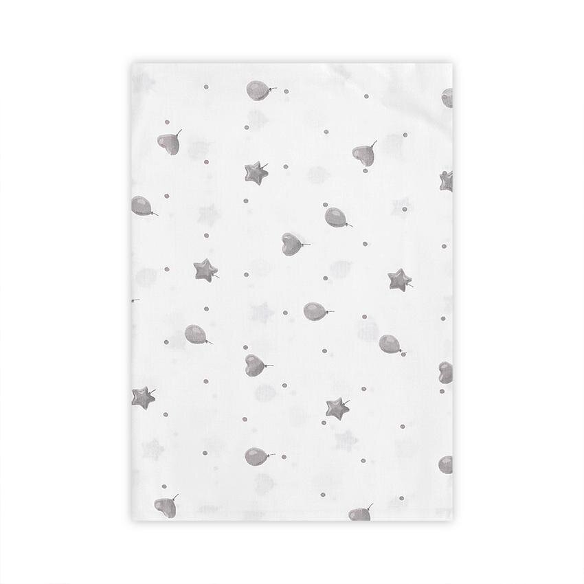 LORELLI Cearceaf bumbac ranforce 100 x 150 cm Train Grey