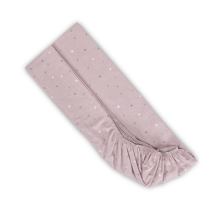 LORELLI Cearceaf cu elastic pentru patut 98x65 cm din bumbac ranforce Rose Sky