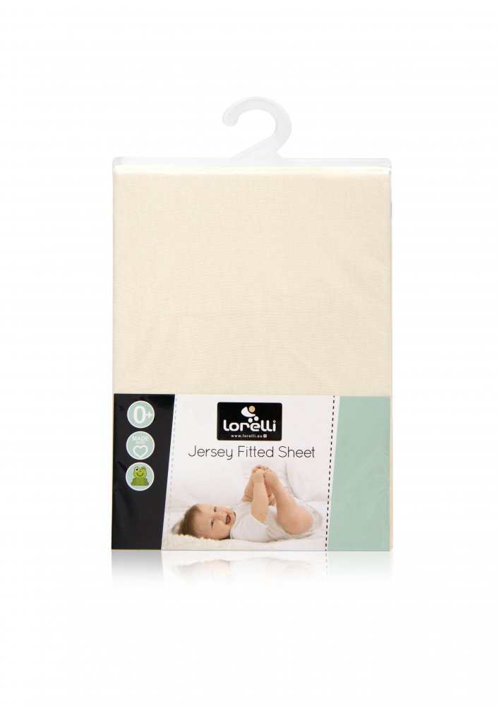 LORELLI Cearceaf Jersey 120x60 cm beige