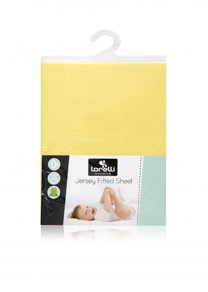 LORELLI Cearceaf Jersey 120x60 cm yellow