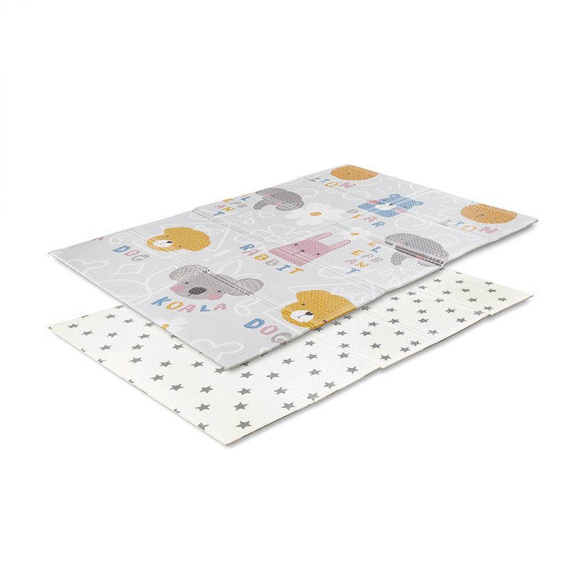 LORELLI Covoras de joaca termic pentru copii Buddies Stars din spuma XPE design cu doua fete pliabil 120x180 cm