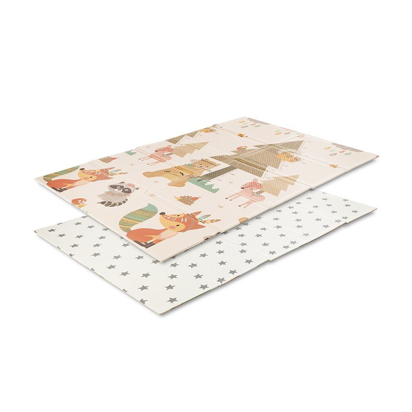 LORELLI Covoras de joaca termic pentru copii Home Stars din spuma XPE design cu doua fete pliabil 120x180 cm