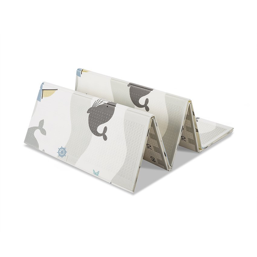 LORELLI Covoras de joaca termic pentru copii Waves Stars din spuma XPE design cu doua fete pliabil 180x200 cm