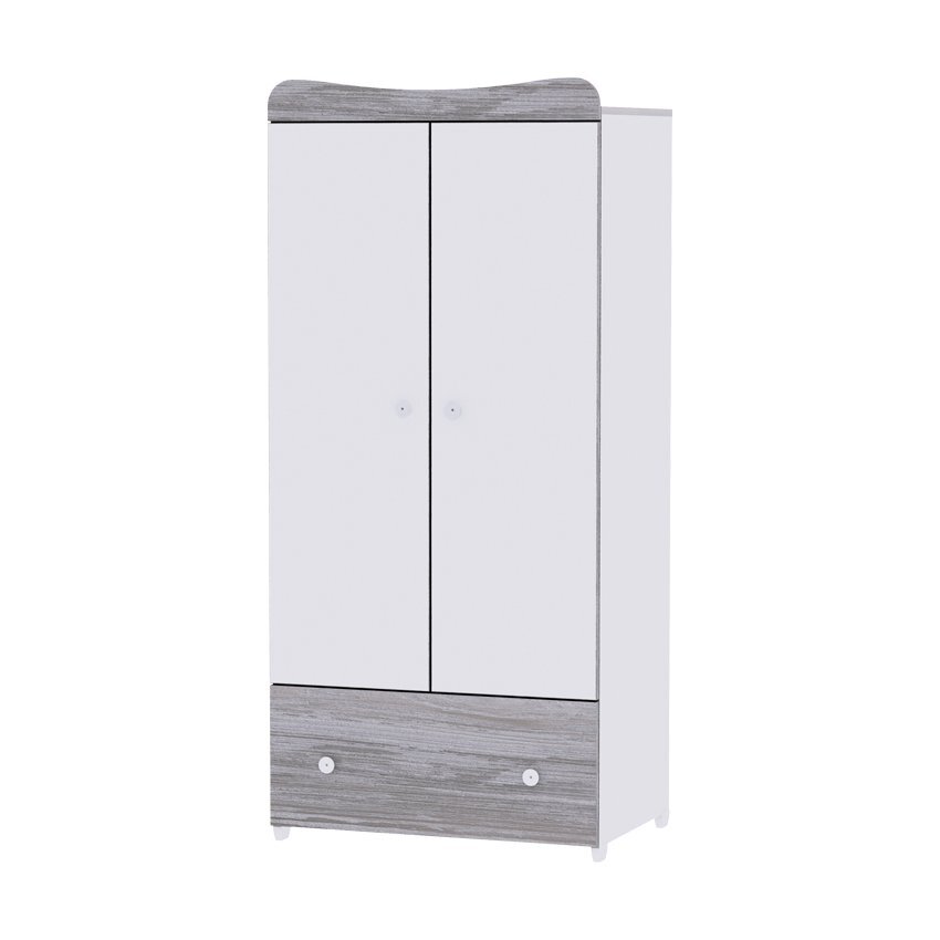 LORELLI Dulap garderoba cu 2 usi Exclusive White Artwood 80x57x178 cm
