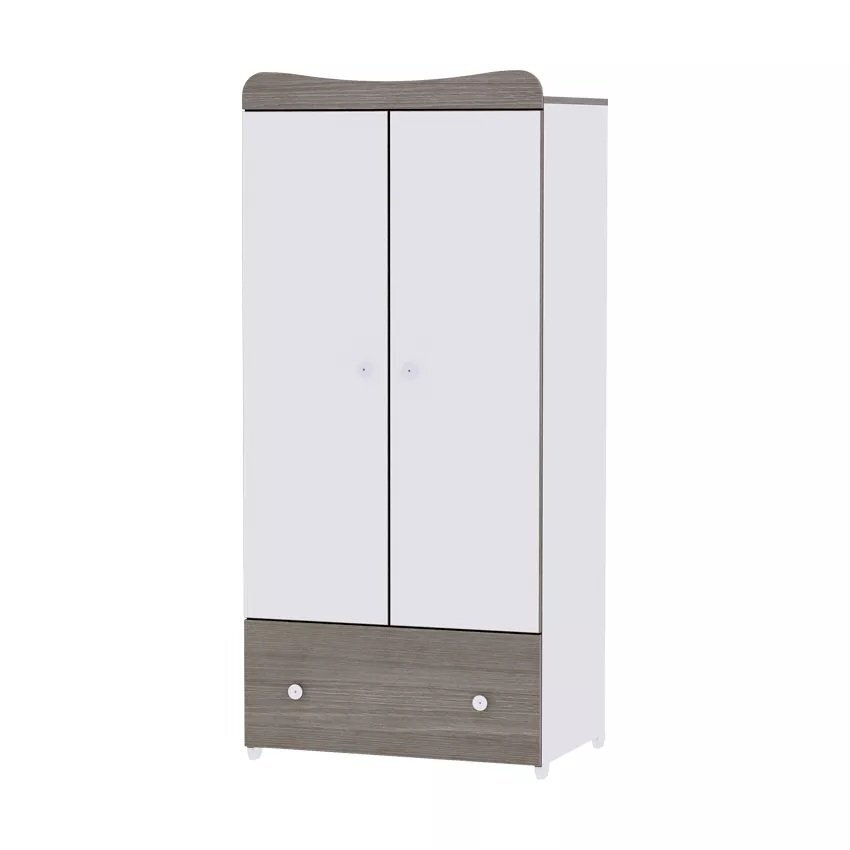 LORELLI Dulap garderoba cu 2 usi Exclusive White Coffee 80x57x178 cm