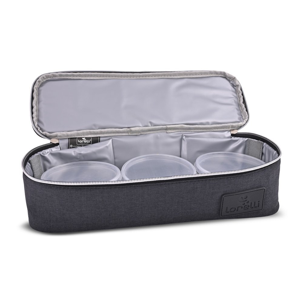 LORELLI Geanta termica pentru mancare Avy 3 cu compartimente detasabile 33x11x10 cm black