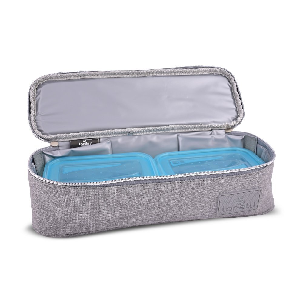 LORELLI Geanta termica pentru mancare Avy cu 3 compartimente detasabile 33x11x10 cm grey