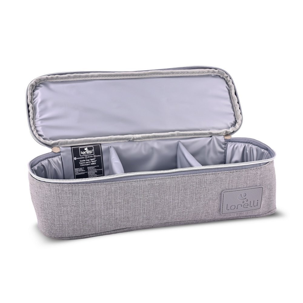 LORELLI Geanta termica pentru mancare Avy cu 3 compartimente detasabile 33x11x10 cm grey