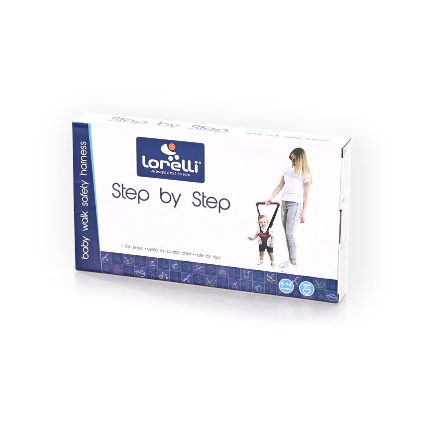 LORELLI Ham de mers Step by Step de la 6 luni pana la 14 luni Gri cu Negru