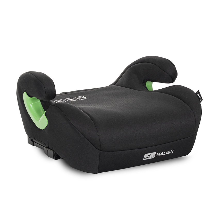 LORELLI Inaltator auto cu isofix Malibu Black 6-12 ani 125-150 cm cu conectori pentru ghidaj