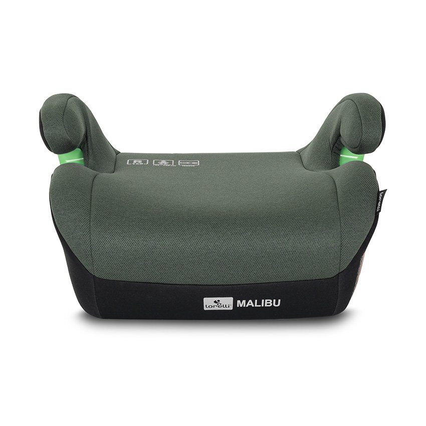 LORELLI Inaltator auto cu isofix Malibu Green 6-12 ani 125-150 cm cu conectori pentru ghidaj