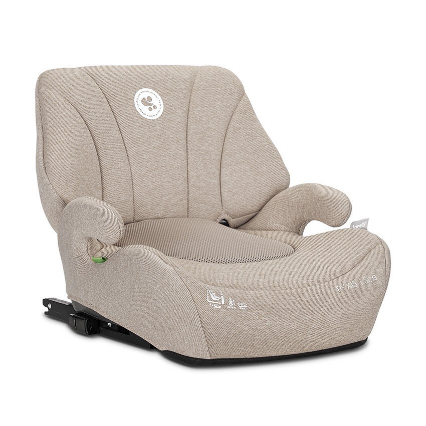 LORELLI Inaltator auto pentru copii Pyxis Beige 125-150 cm i-Size isofix booster cu spatar detasabil 6-12 ani