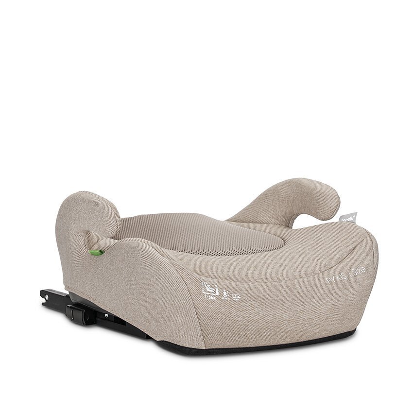 LORELLI Inaltator auto pentru copii Pyxis Beige 125-150 cm i-Size isofix booster cu spatar detasabil 6-12 ani