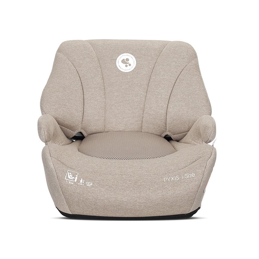 LORELLI Inaltator auto pentru copii Pyxis Beige 125-150 cm i-Size isofix booster cu spatar detasabil 6-12 ani