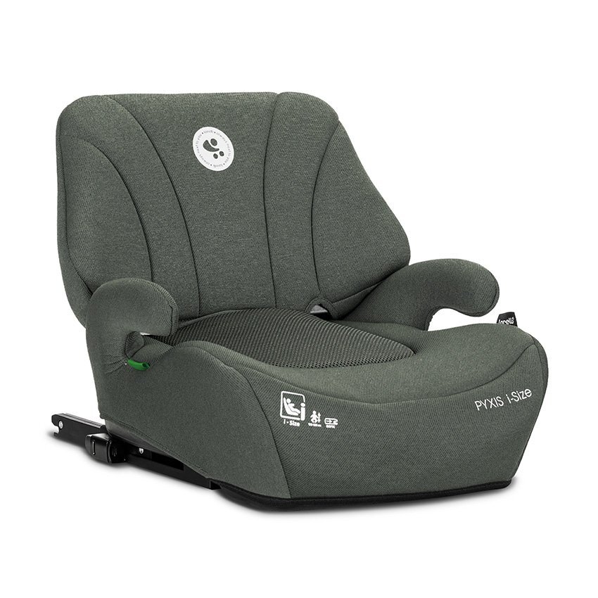 LORELLI Inaltator auto pentru copii Pyxis Green 125-150 cm i-Size isofix booster cu spatar detasabil 6-12 ani