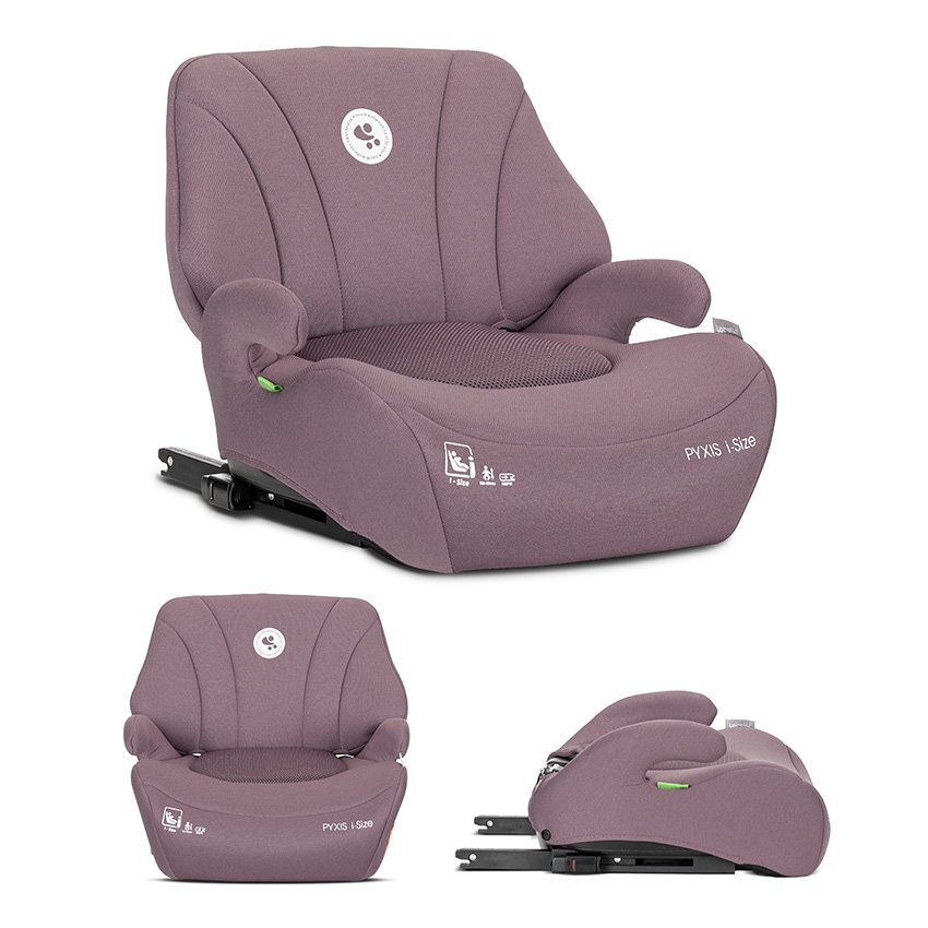 LORELLI Inaltator auto pentru copii Pyxis Pink 125-150 cm i-Size isofix booster cu spatar detasabil 6-12 ani