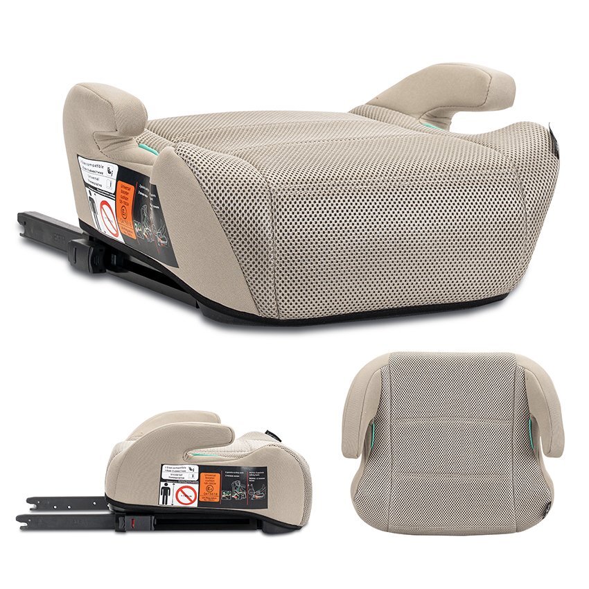LORELLI Inaltator auto pentru copii Zen Beige i-Size cu isofix conectori pentru ghidaj 125-150 cm 6-12 ani
