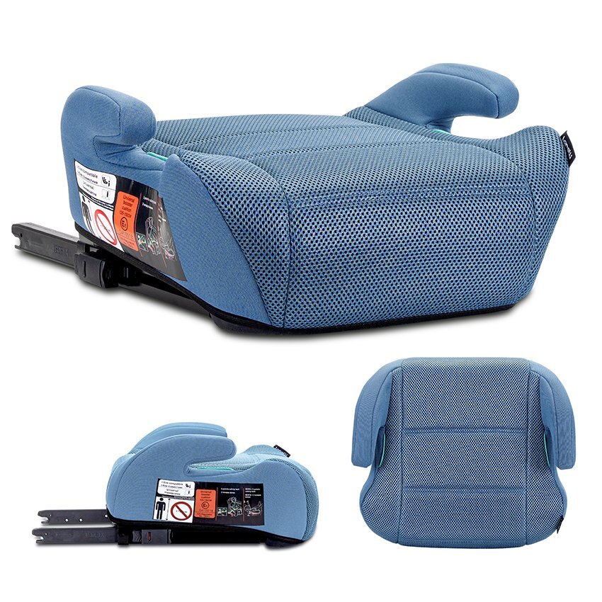 LORELLI Inaltator auto pentru copii Zen Blue i-Size cu isofix conectori pentru ghidaj 125-150 cm 6-12 ani