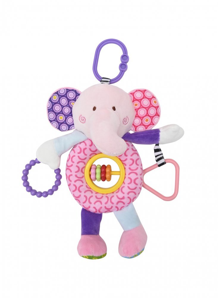 LORELLI Jucarie de plus 24 cm de activitate 0 luni+ elefant