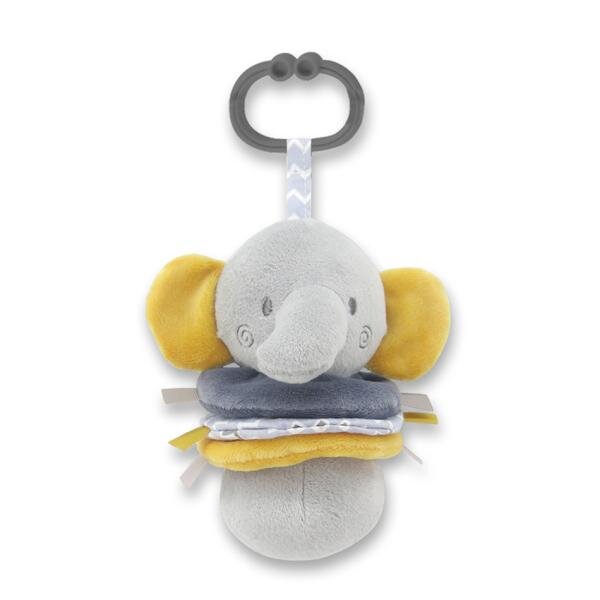 LORELLI Jucarie de plus Elefant Gri 16 cm cu vibratie 0 luni+