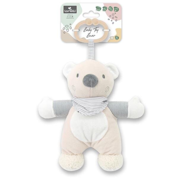 LORELLI Jucarie de plus Ursulet Beige 22 cm zornaitoare 0 luni+
