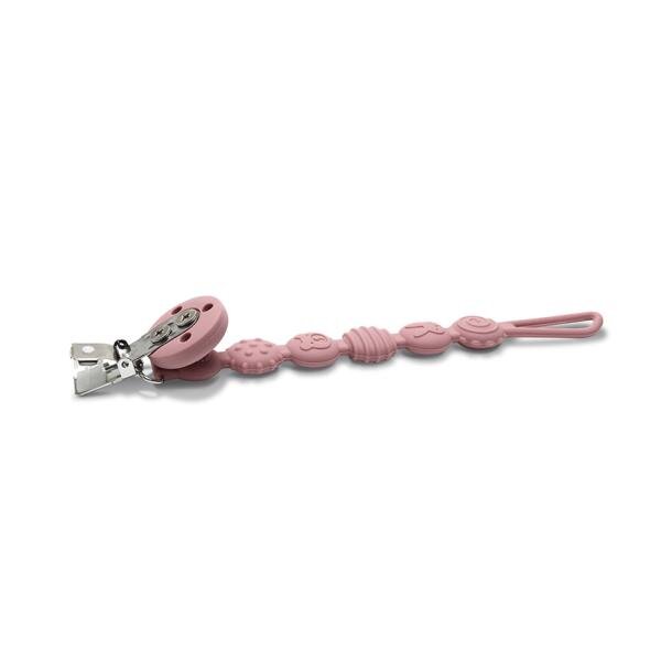 LORELLI Lant din silicon pentru suzeta 0 luni+ Pink