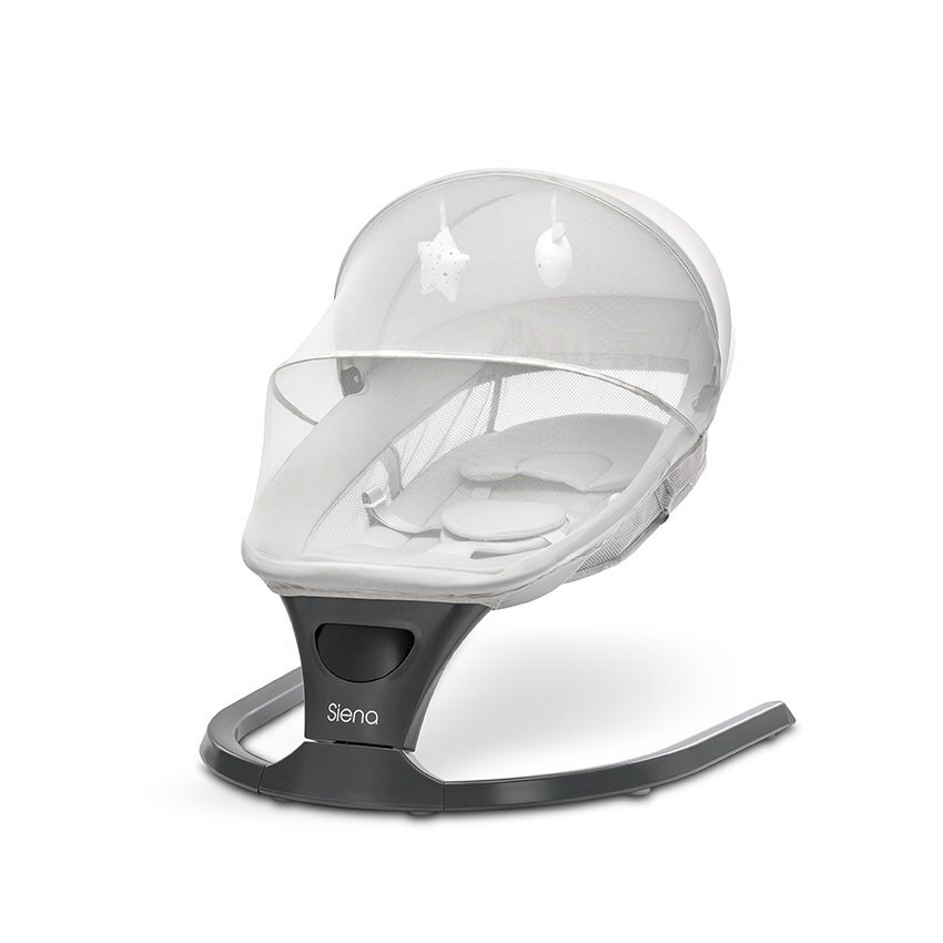 LORELLI Leagan electric Siena Light Grey 0-12 luni 5 viteze de leganare senzor inteligent de miscare telecomanda panou muzical
