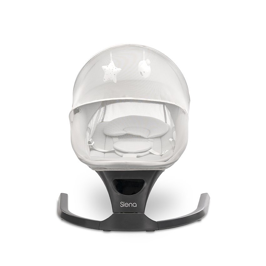 LORELLI Leagan electric Siena Light Grey 0-12 luni 5 viteze de leganare senzor inteligent de miscare telecomanda panou muzical