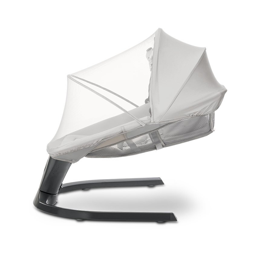 LORELLI Leagan electric Siena Light Grey 0-12 luni 5 viteze de leganare senzor inteligent de miscare telecomanda panou muzical