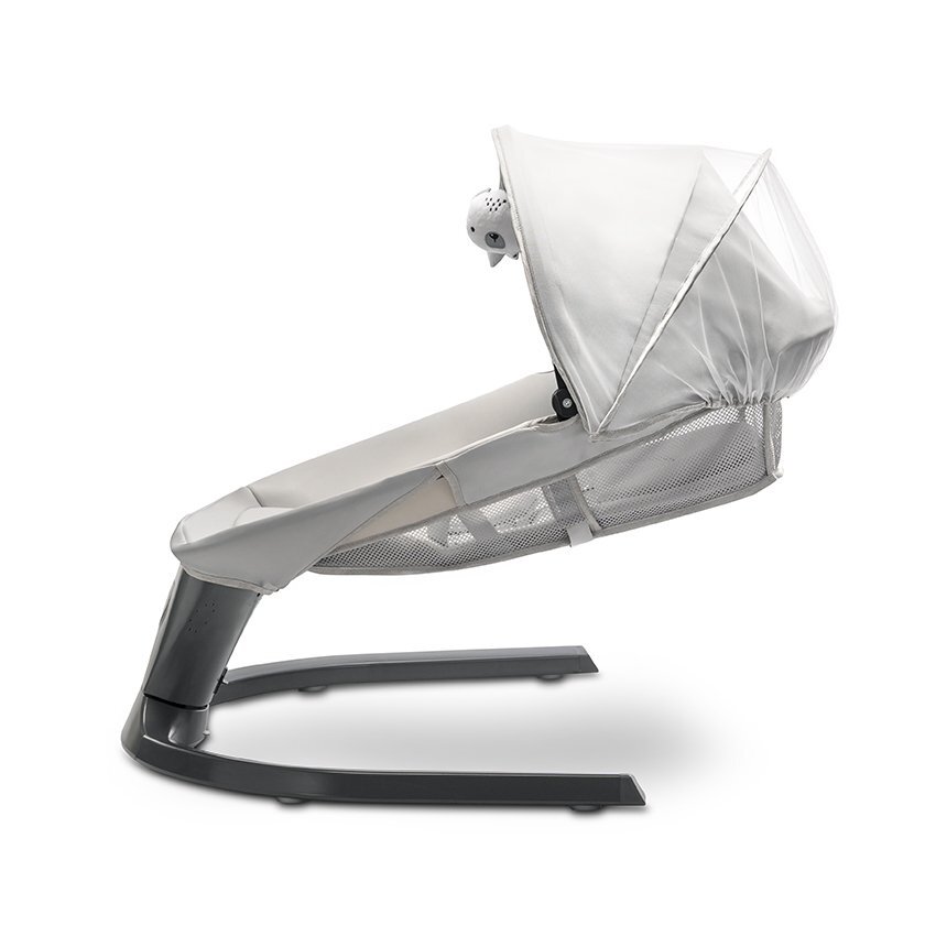 LORELLI Leagan electric Siena Light Grey 0-12 luni 5 viteze de leganare senzor inteligent de miscare telecomanda panou muzical