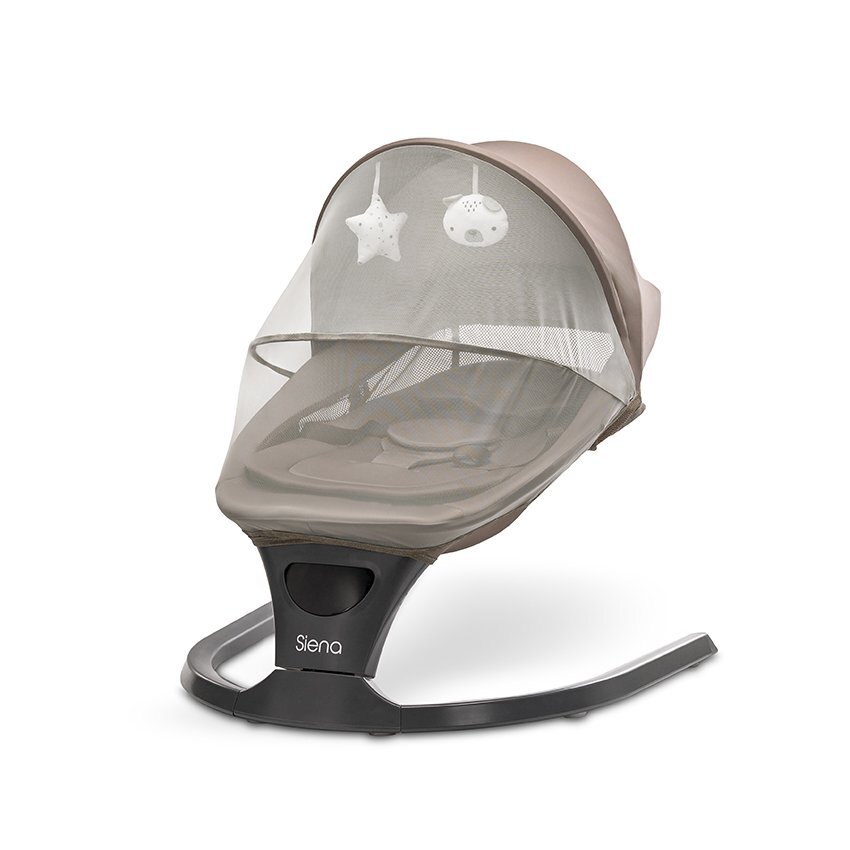 LORELLI Leagan electric Siena Mocha 0-12 luni 5 viteze de leganare senzor inteligent de miscare telecomanda panou muzical